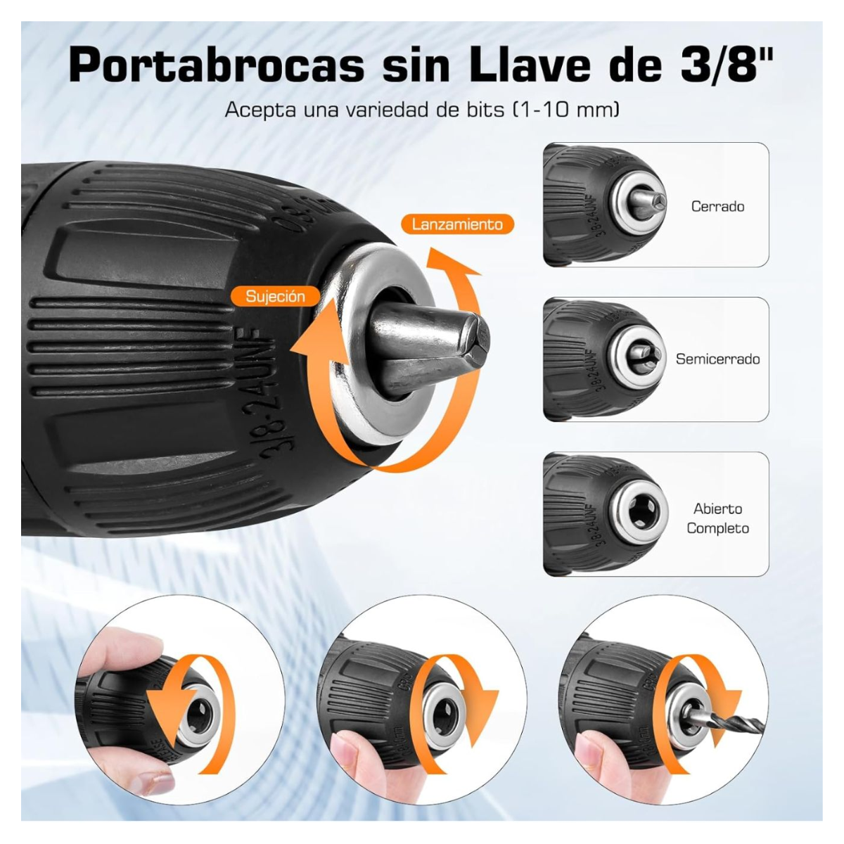 Taladro Inalámbrico 24V Kit Profesional | Potente y Versátil para Bricolaje