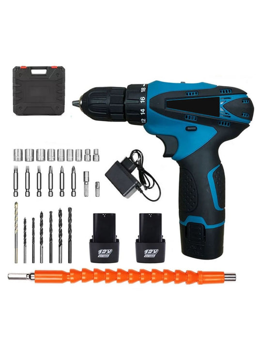 Taladro Inalámbrico 24V Kit Profesional | Potente y Versátil para Bricolaje