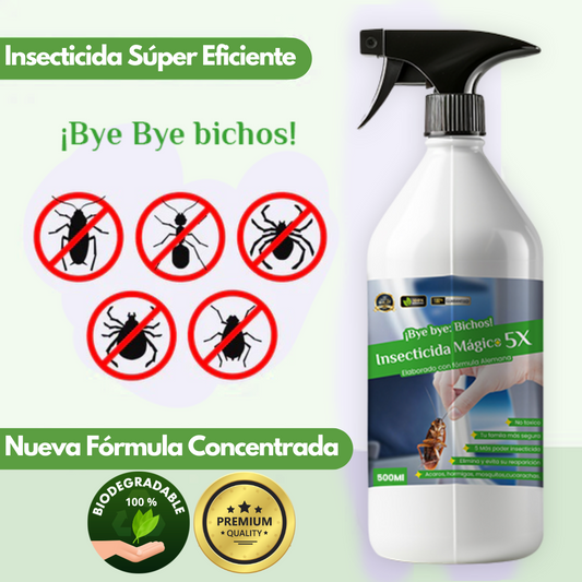 Bye Bye Bichos Eliminador de plagas | Potente Insecticida para el Hogar Fácil de aplicar